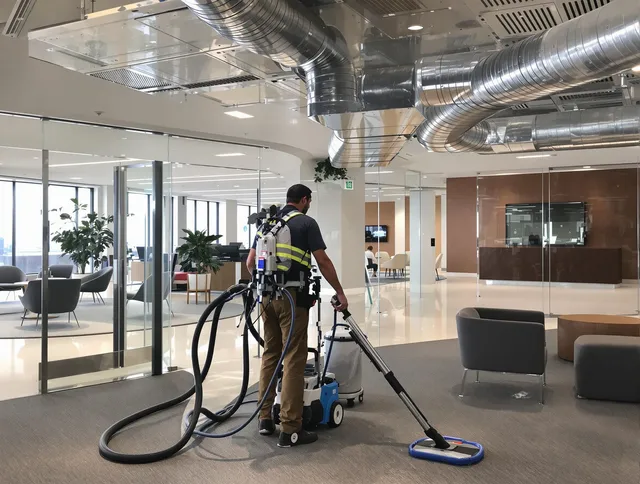 Commercial duct cleaning service by Winthrop Air Duct Cleaning in Winthrop