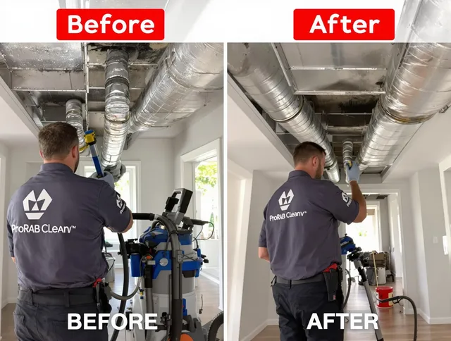 Winthrop Air Duct Cleaning expert performing thorough residential duct cleaning in a Winthrop home
